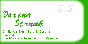 dorina strunk business card